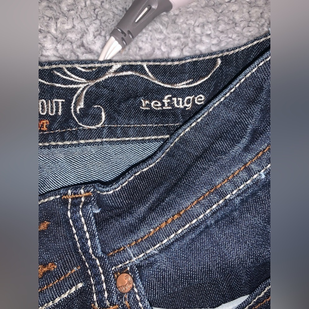 Refuge Knockout Skinny Boot Jeans lowrise Women’s 6 Petite - Picture 4 of 7